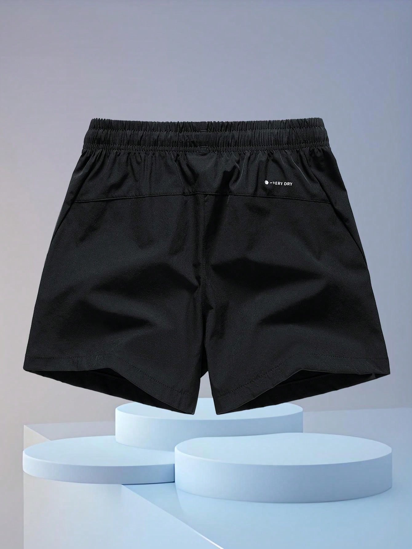 Boyfriend Style Men Sports Shorts For Fitness Training, Basketball, Running, Marathon, Outdoor, Beachwear, Quick Dry Black