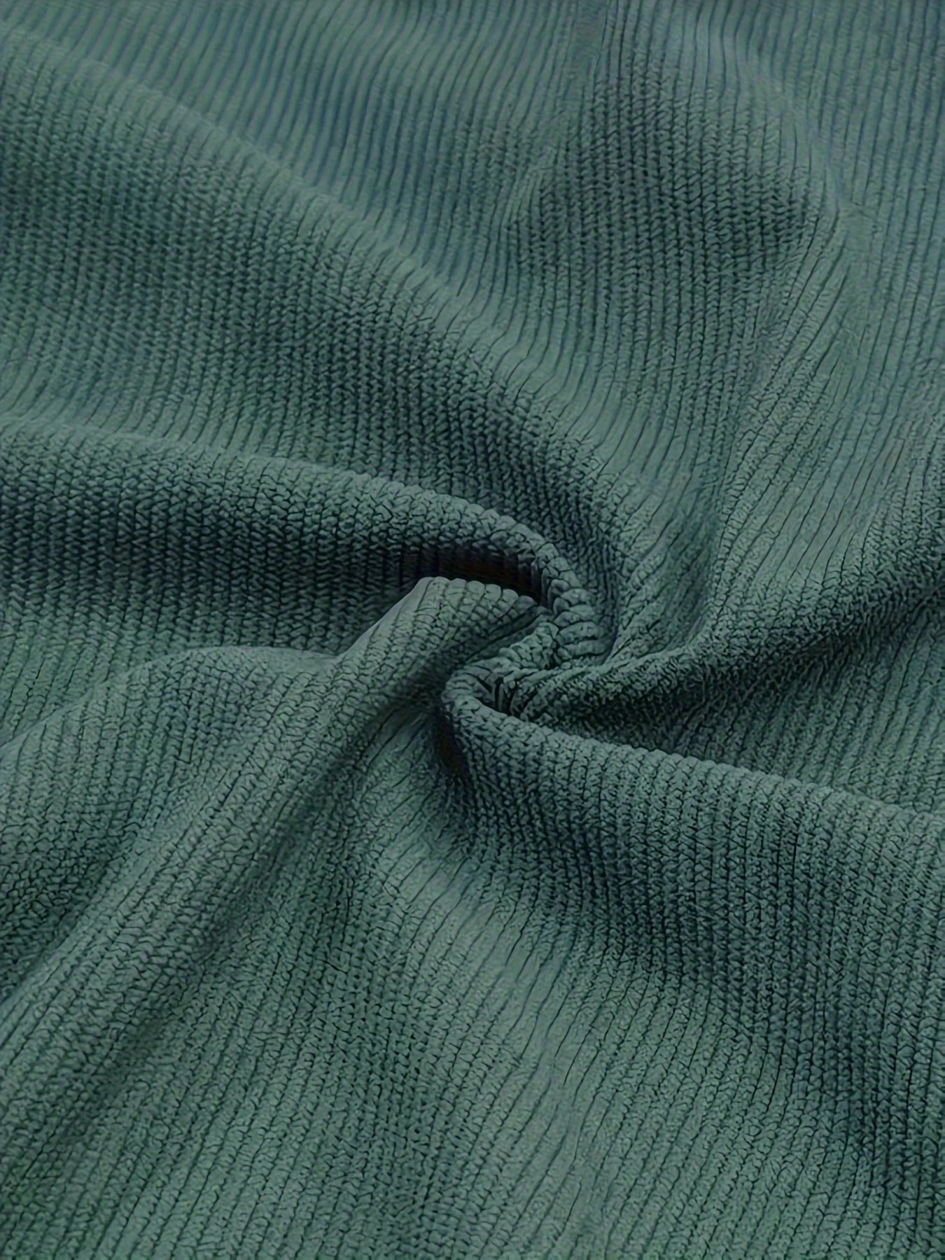 Men's Casual Plain Shorts, Fashionable & Suitable For Everyday Wear Dark Green