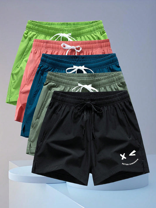 Boyfriend Style Men Sports Shorts For Fitness Training, Basketball, Running, Marathon, Outdoor, Beachwear, Quick Dry Black